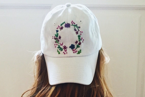 embroidered baseball caps etsy