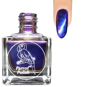 Parrot Polish Armand Multichrome Nail Lacquer - Blue/Purple | Indie Nail Polish | Handmade Nail Lacquer | Gift for Her