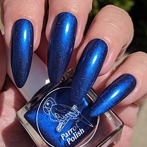 Parrot Polish Blue Eyed Girl Shimmer Nail Polish