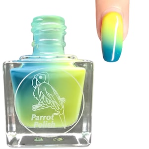 Parrot Polish Ukranian Rose Color Changing Solar Nail Lacquer - Yellow/Green