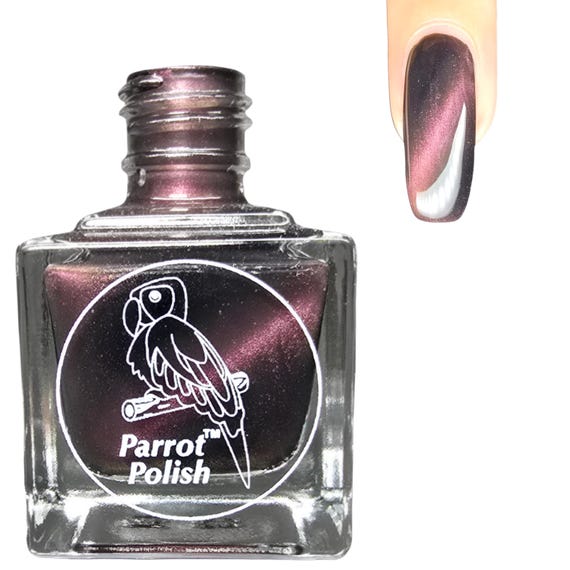 Parrot Polish Versatile Lady Magnetic Nail Lacquer- Red/Brown