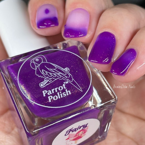 Parrot Polish Fairy Thermal Nail Polish V2 Purple/pink 