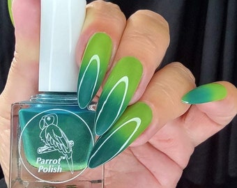 Parrot Polish Allamanda Thermal Nail Polish - Green/Lime