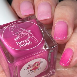 Parrot Polish Penelope's Desires Thermal Nail Polish - Pink/Clear