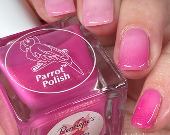 Parrot Polish Penelope's Desires Thermal Nail Polish - Pink/Clear