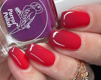 Parrot Polish Apples & Olives Solar Nail Polish - Red/Purple