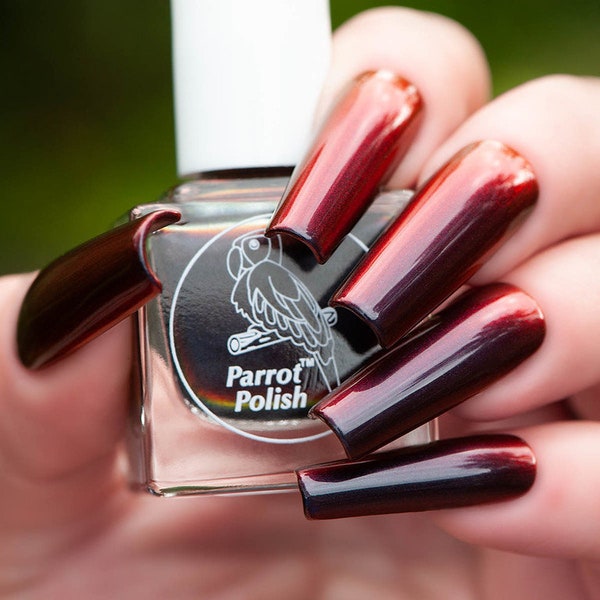 Parrot Polish Vlad Dracul Multichrome Nail Polish - Black/Red/Orange