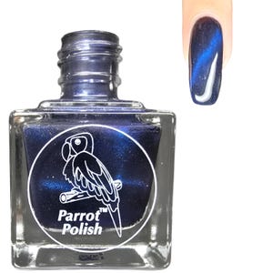 Parrot Polish Heavenly Body Magnetic Nail Lacquer - Blue | Indie Nail Polish | Handmade Nail Lacquer | Gift for Her