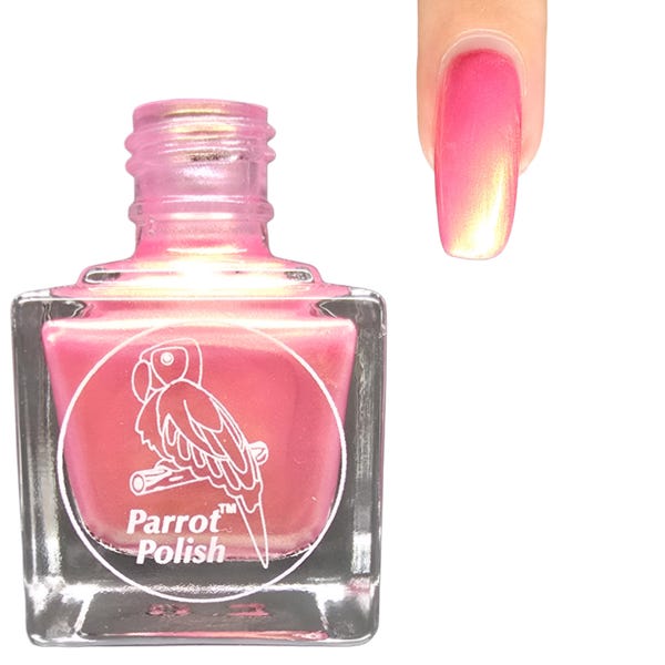 Parrot Polish Idaho Falls Shimmer Nail lacquer -Copper/Orange | Indie Nail Polish | Handmade Nail Lacquer | Gift for Her
