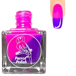Parrot Polish Iris Thermal Nail Polish - Purple/Pink