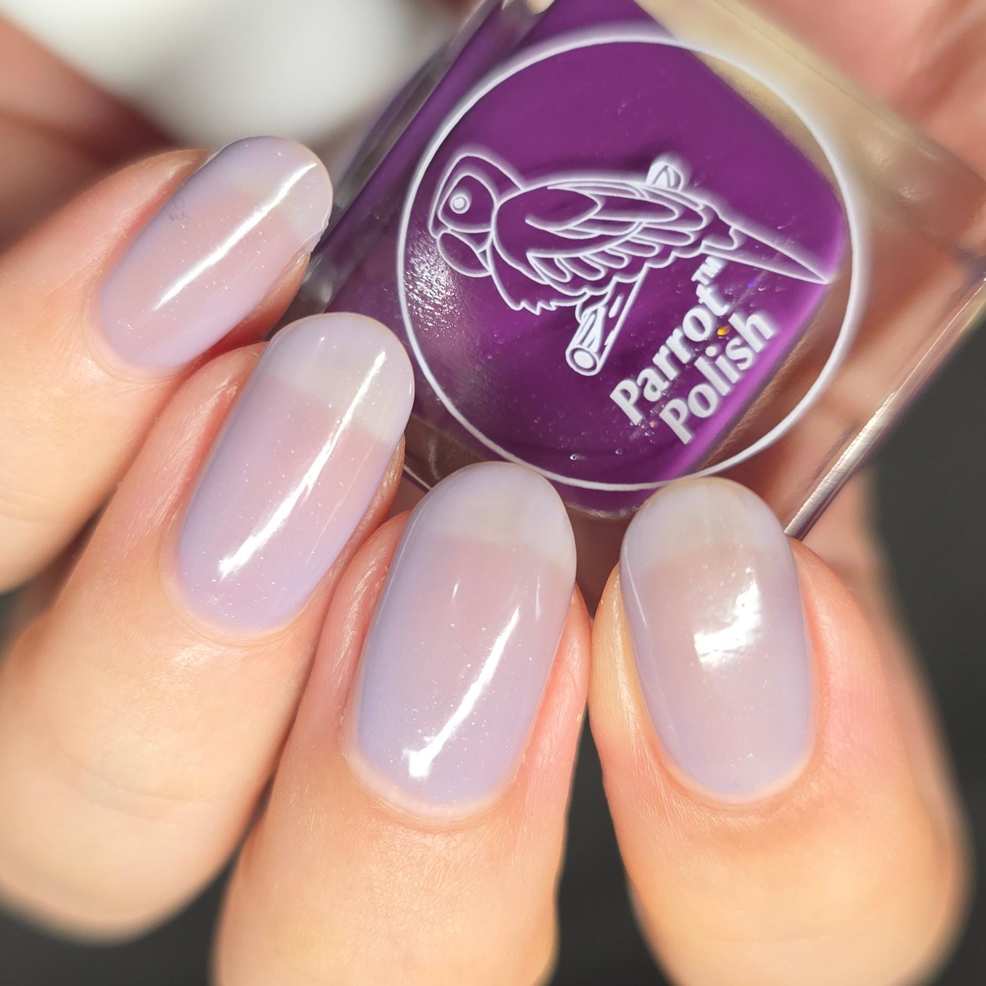 Parrot Polish Geranium Bliss Color Changing Solar Nail Lacquer
