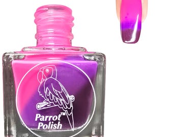 Parrot Polish Gothic Battista Thermal Nail Polish - Purple/Blue/Pink