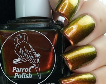 Parrot Polish Chinese Beautiful Ultrachrome Nail Polish - Gold/Brown