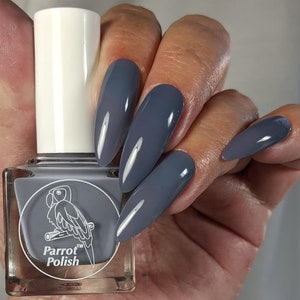 Esmalte de uñas Parrot Polish Geranium Bliss Solar Gris/Púrpura imagen 4