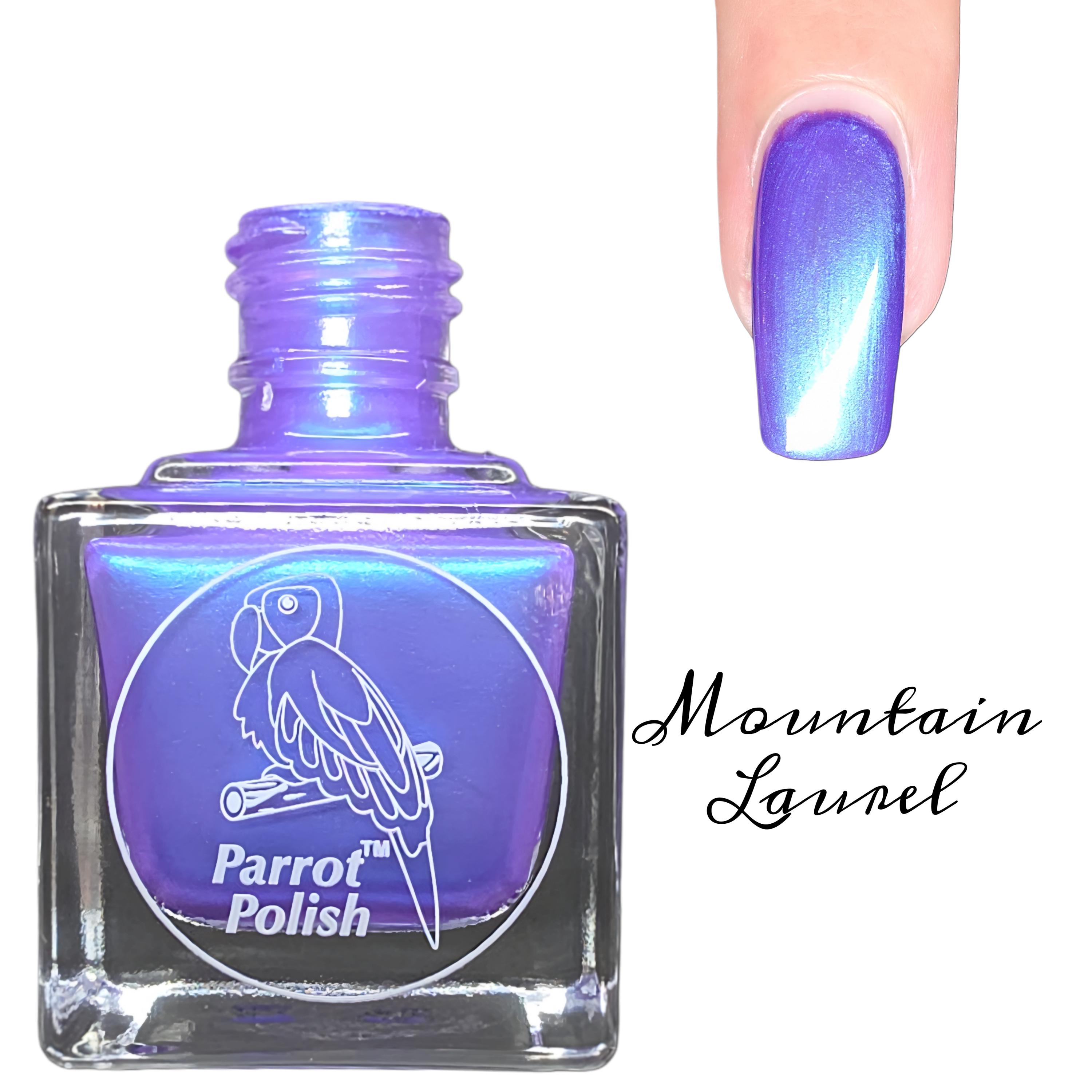 Parrot Polish Mountain Laurel Multichrome Shimmer Nail Lacquer