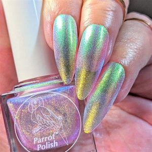 Parrot Polish "Cariana" Multichrome Pink/Green/Blue
