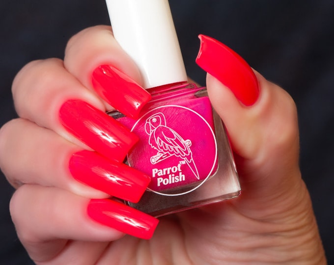 Vernis à Ongles Parrot Polish Piranha Pink Neon