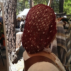 Snood with teardrop pearls