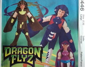8446 UNCUT McCalls SEWING Pattern Dragon Flyz Boys Girls Halloween Costume FF