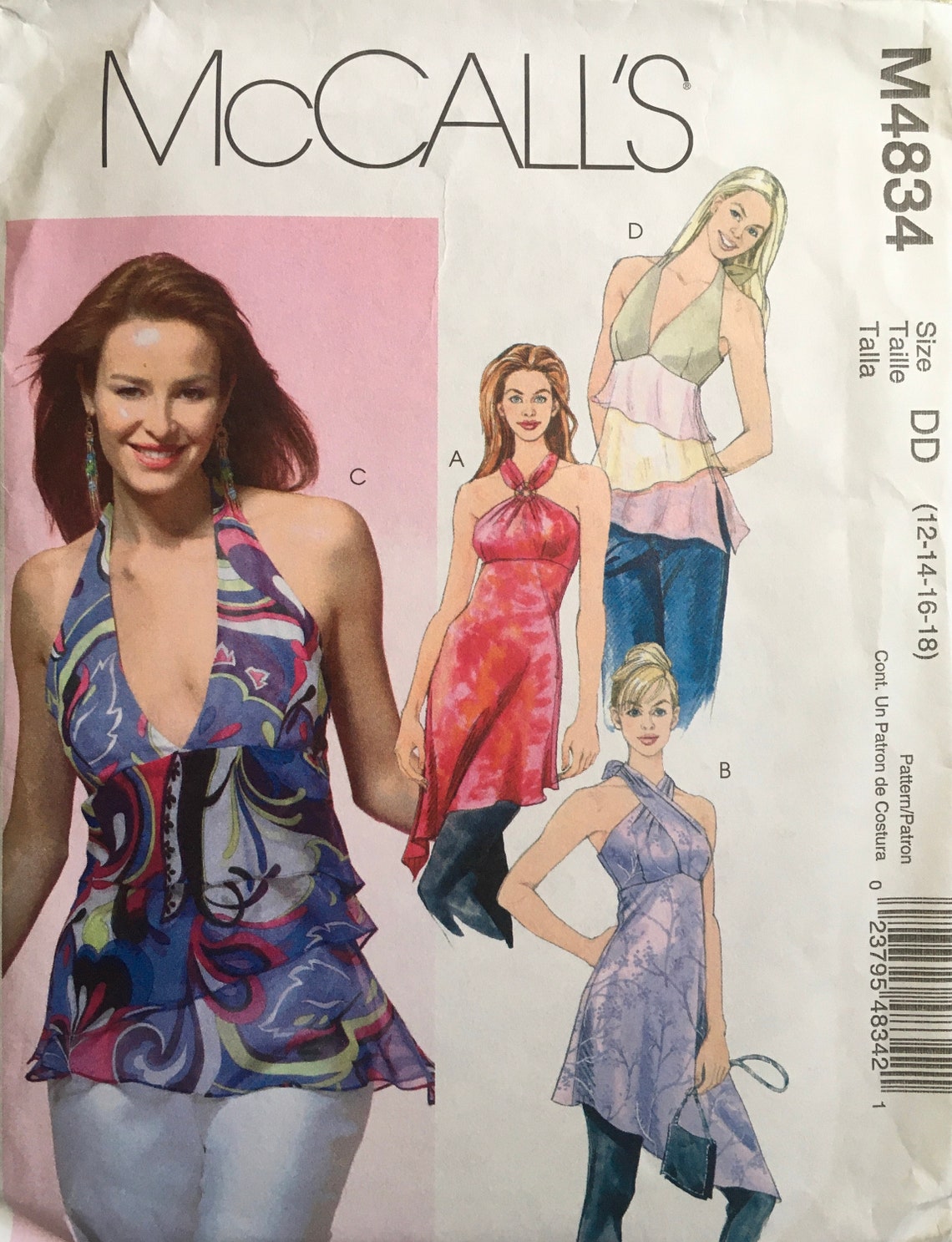 Mccall's 4834 Sewing Pattern UNCUT - Etsy