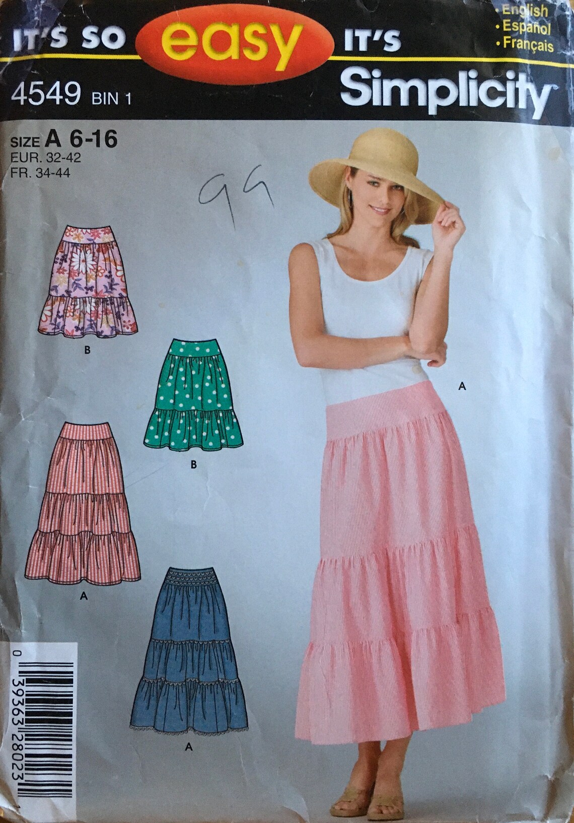Simplicity 4549 Sewing Pattern UNCUT - Etsy