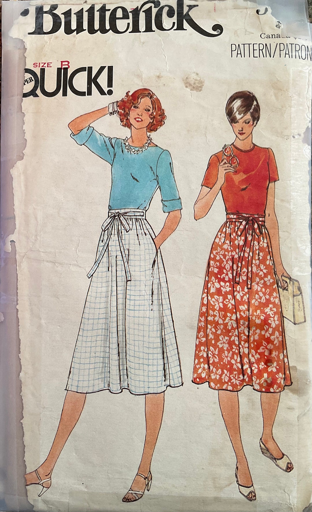 Butterick 5896 Sewing Pattern vintage CUT Etsy