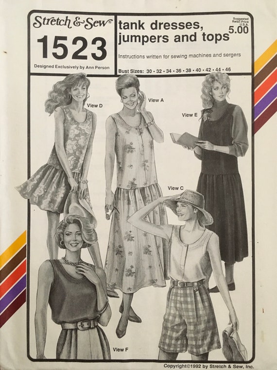 Stretch & Sew 1523 Sewing Pattern vintage UNCUT | Etsy