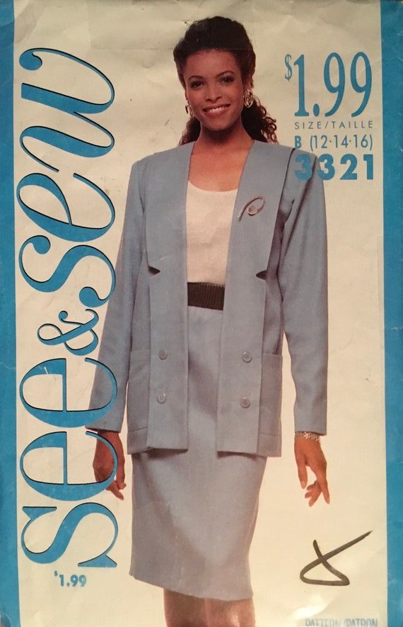 See & Sew 3321 Sewing Pattern vintage CUT | Etsy