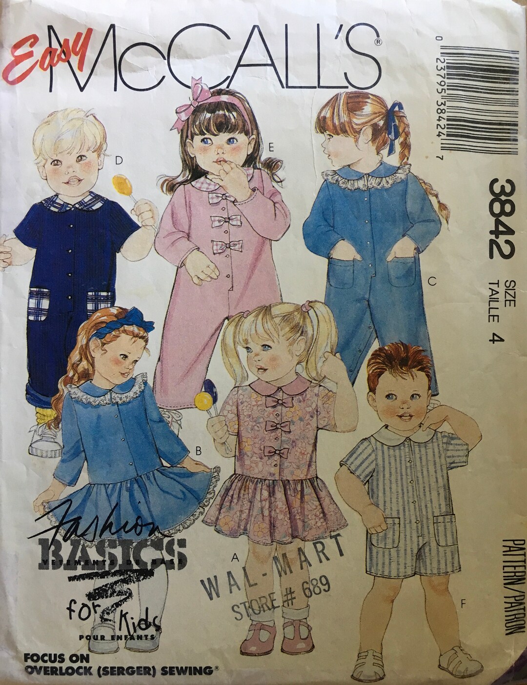 Mccall's 3842 Sewing Pattern vintage CUT - Etsy