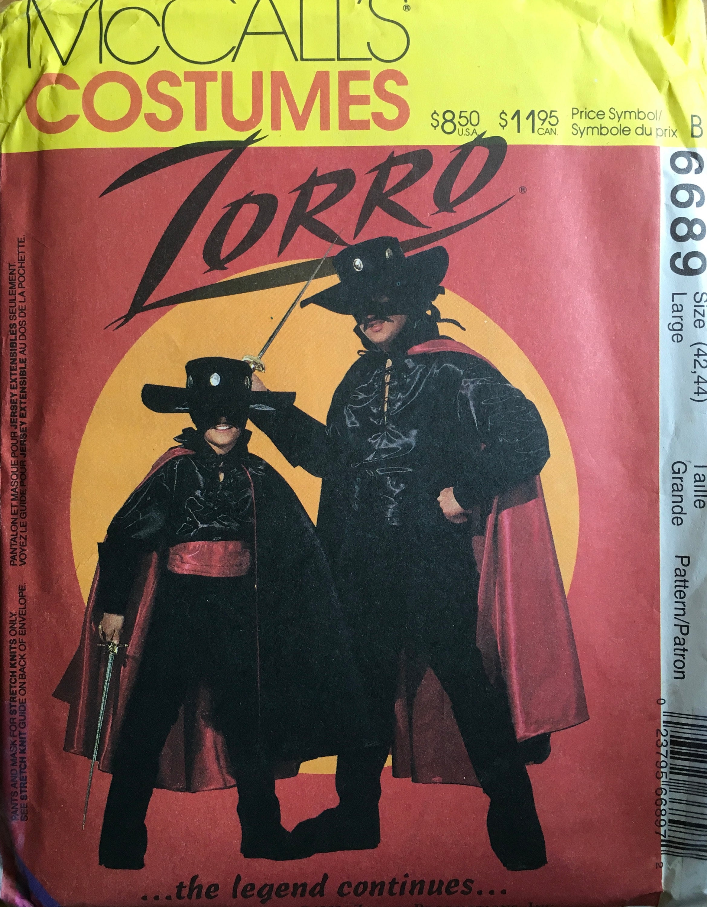 Kids Masked Bandit, Zorro Costume, Black - Purim - After Halloween Sale -  under $20