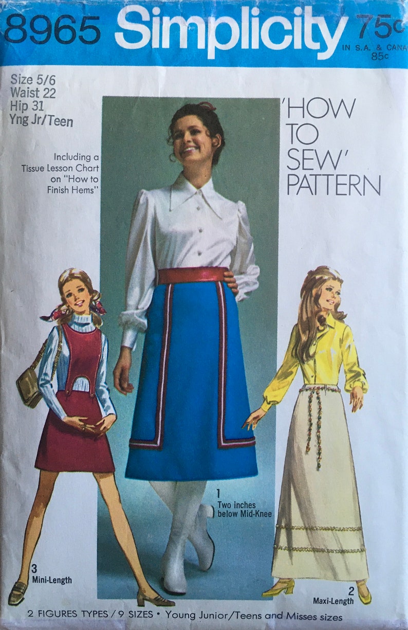 Simplicity 8965 Sewing Pattern vintage CUT - Etsy
