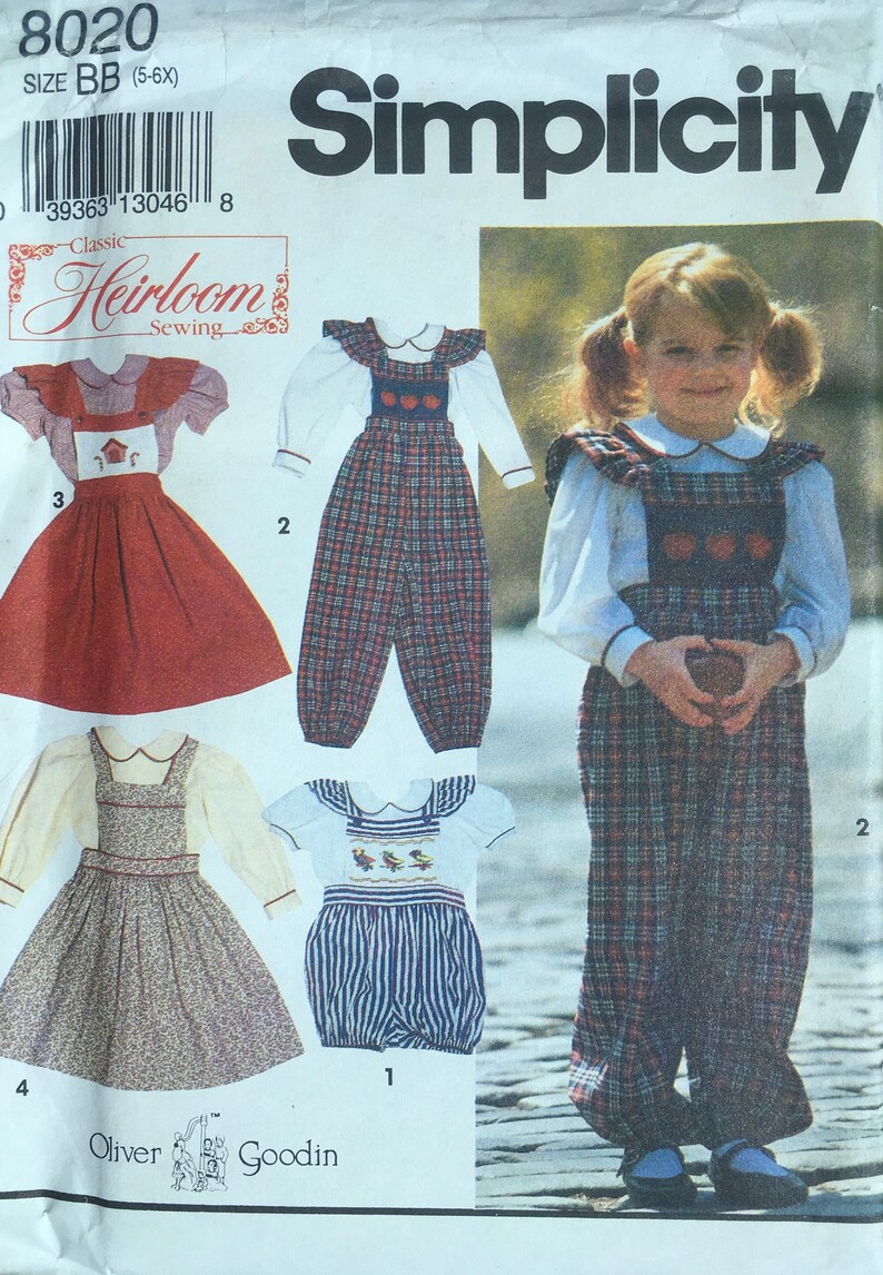 Vintage UNCUT Simplicity 8020 Sewing Pattern