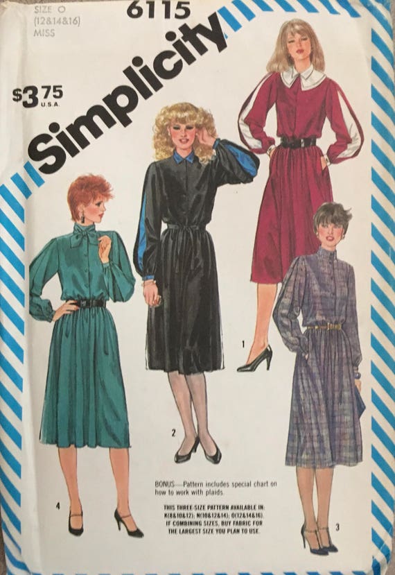 Simplicity 6115 Sewing Pattern vintage UNCUT | Etsy