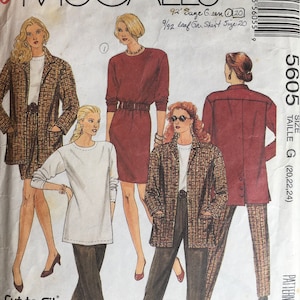 Mccall's 5605 Sewing Pattern vintage CUT - Etsy