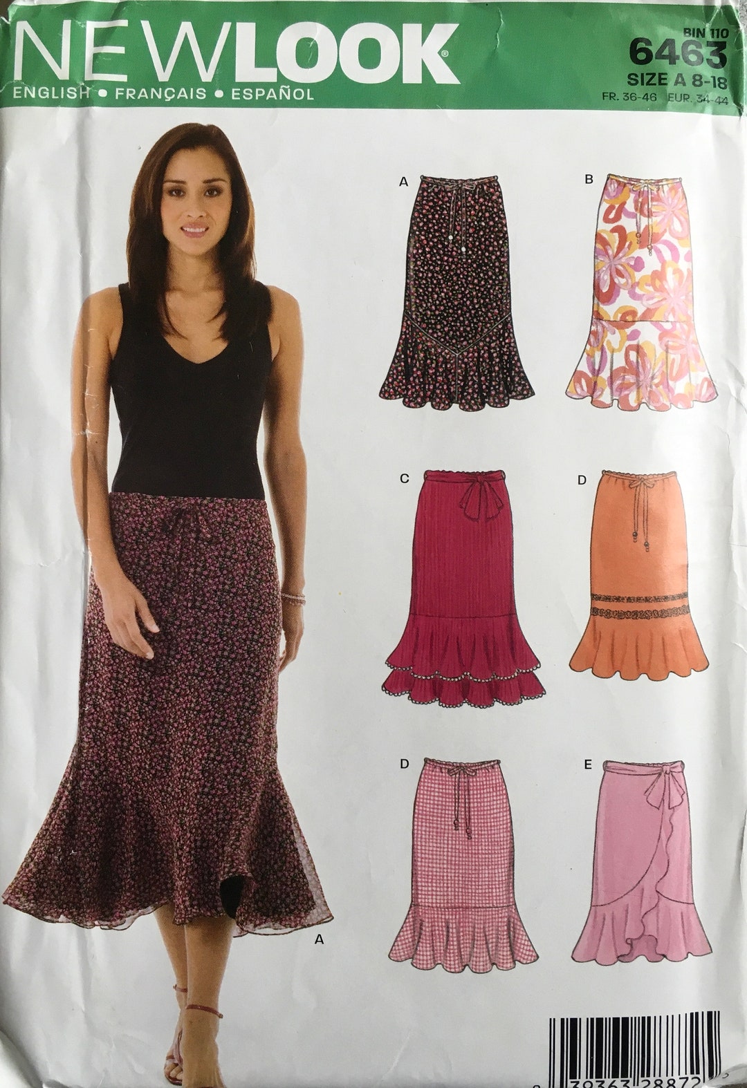 New Look 6463 Sewing Pattern UNCUT - Etsy