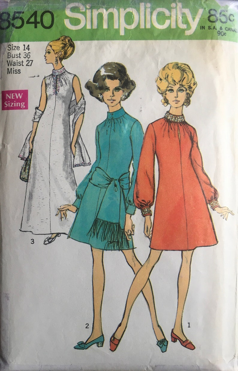 Simplicity 8540 Sewing Pattern CUT Vintage