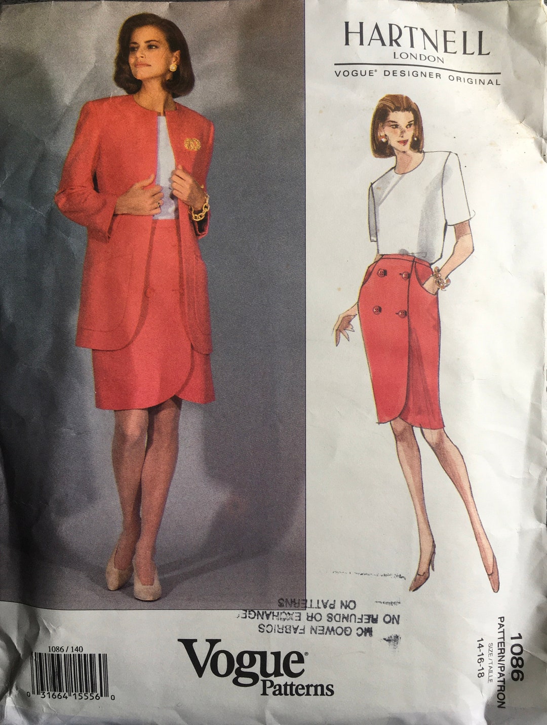 Vogue 1086 Sewing Pattern vintage UNCUT - Etsy