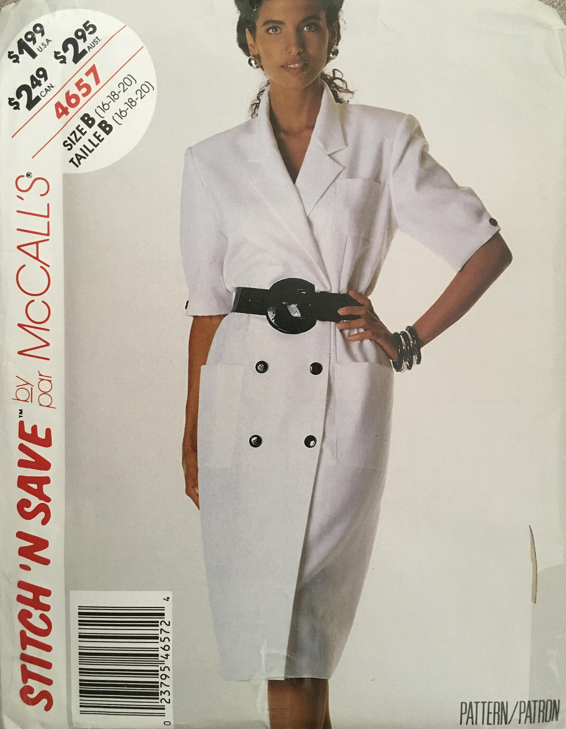 Stitch'n Save 4657 Sewing Pattern UNCUT Vintage Stitch'n Save 4657 Sewing Pattern UNCUT Vintage