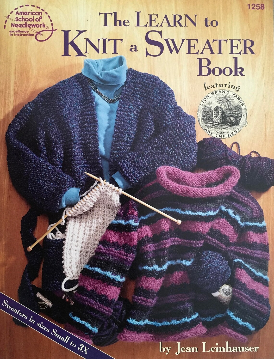 The Learn to Knit A Sweater Book vintage Etsy