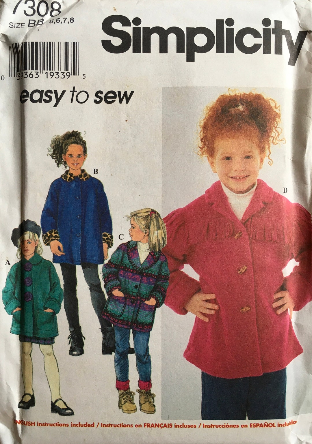 Simplicity 7308 Sewing Pattern vintage UNCUT - Etsy