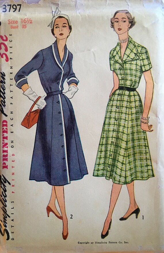 UNCUT Simplicity 3797 Sewing Pattern Vintage