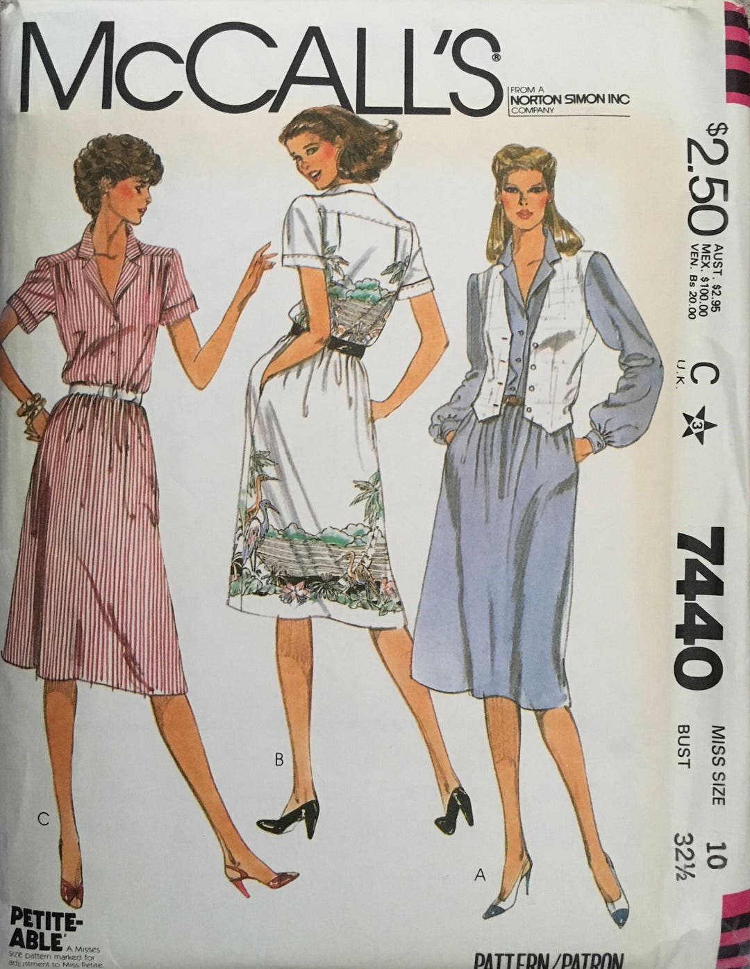 Mccall's 7440 Sewing Pattern vintage UNCUT - Etsy
