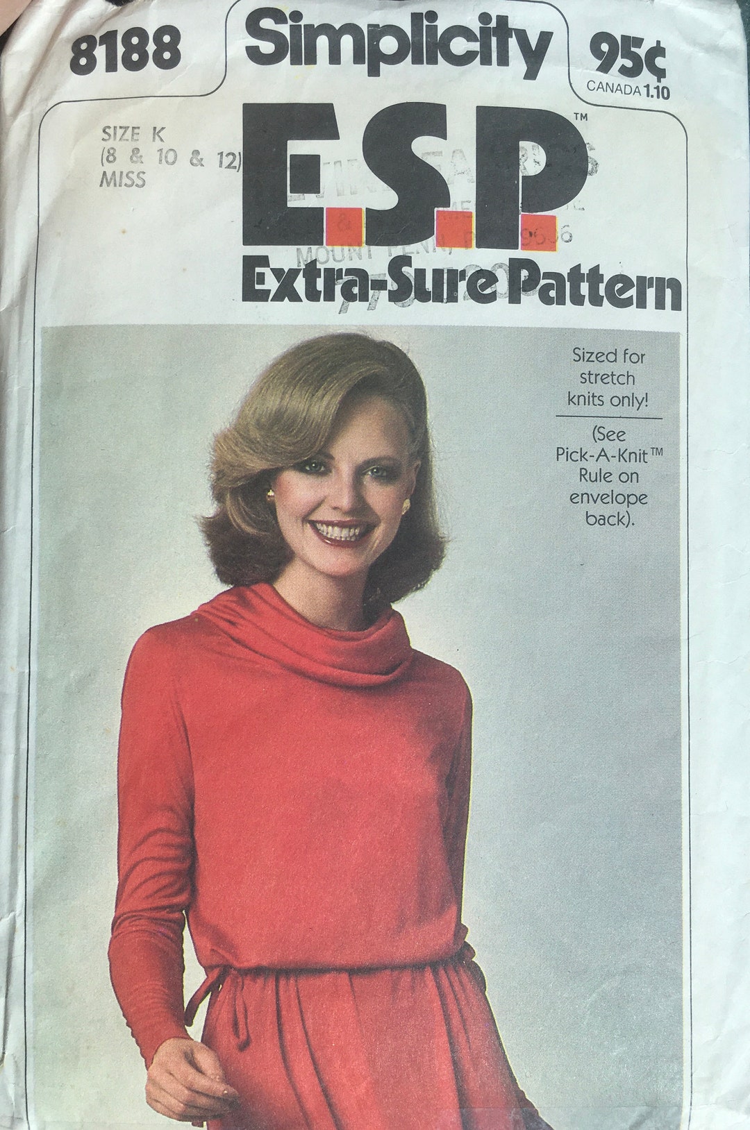 Simplicity 8188 Sewing Pattern vintage UNCUT/CUT Etsy