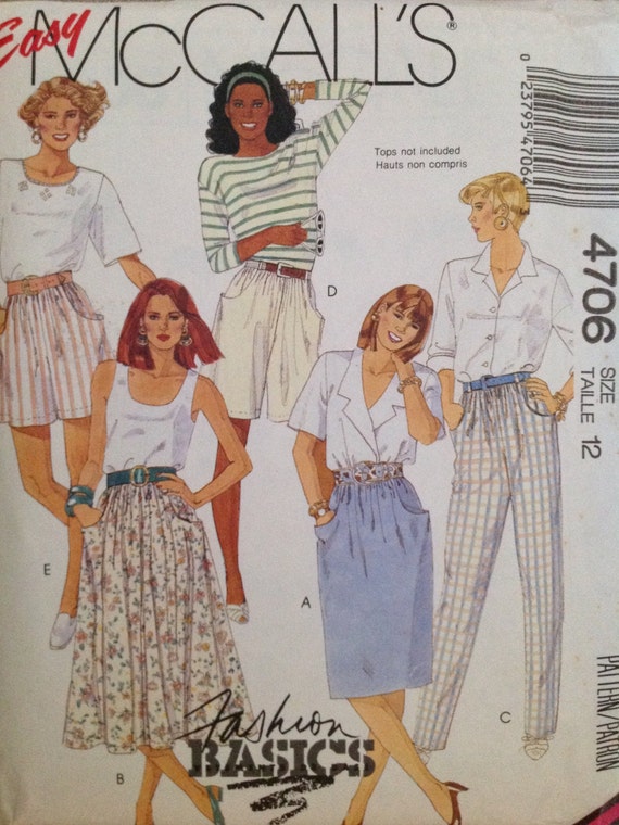 McCall's 4706 Sewing Pattern Vintage UNCUT | Etsy