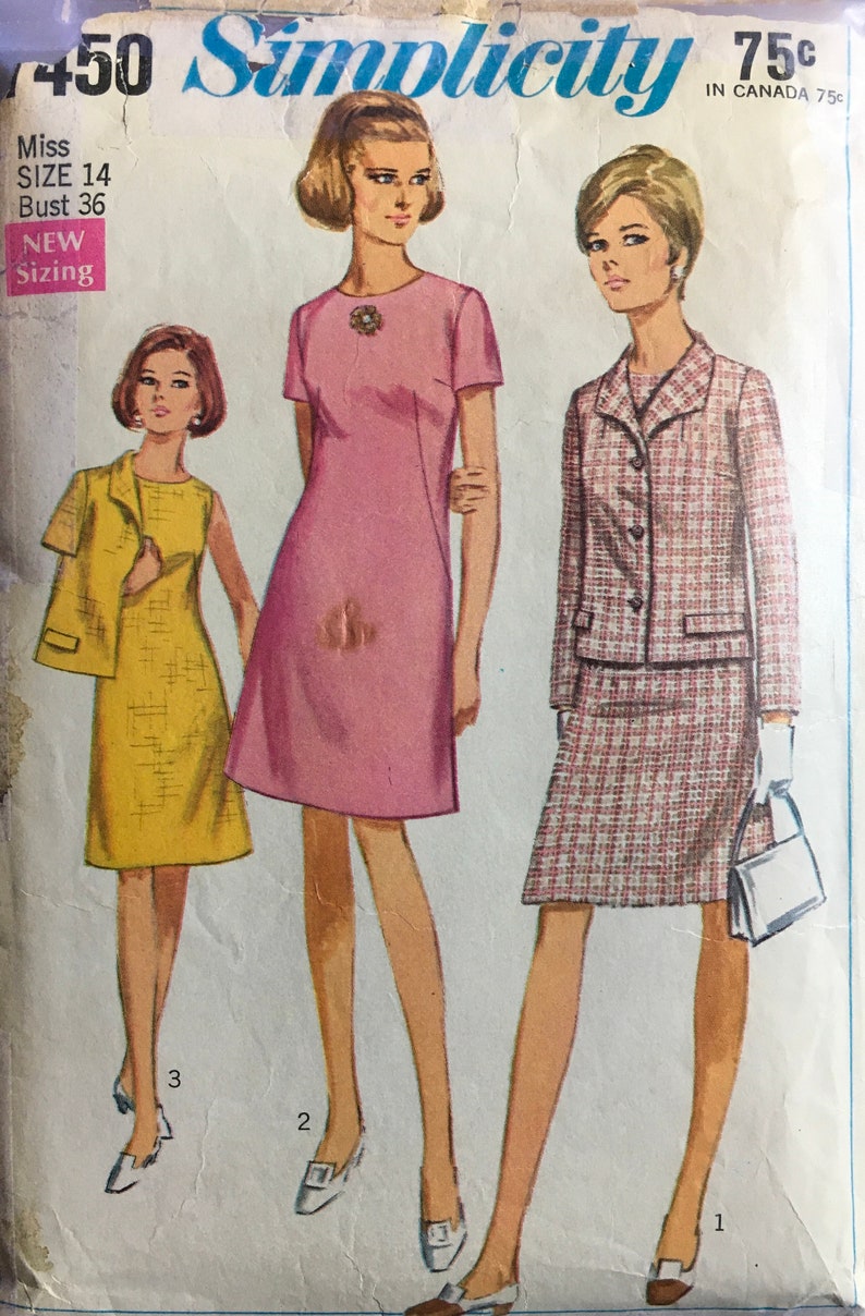 CUT Simplicity 7450 Sewing Pattern Vintage
