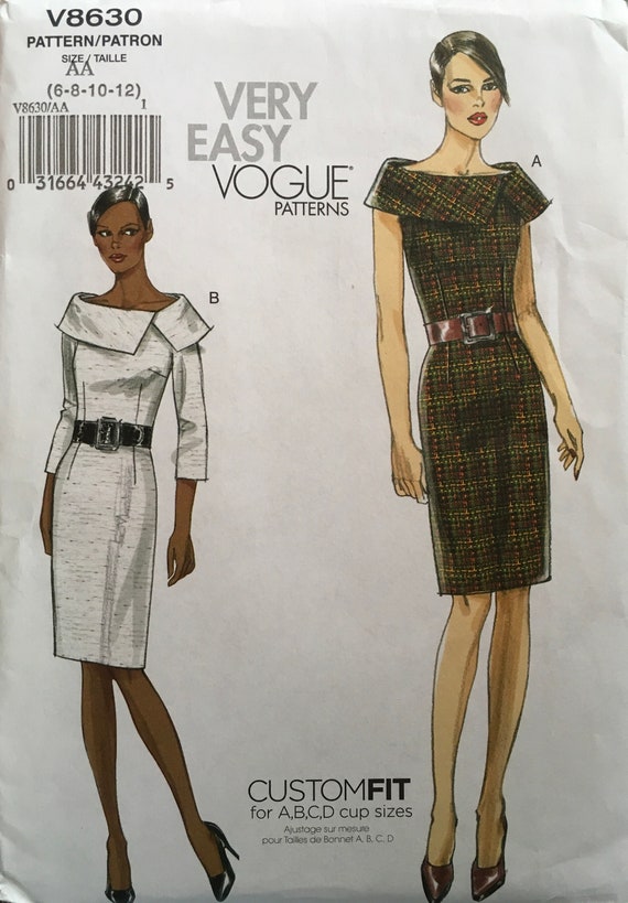 Vogue 8630 Sewing Pattern UNCUT | Etsy