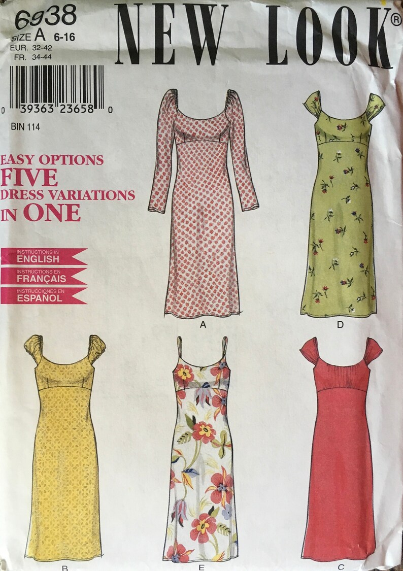 UNCUT Vintage New Look 6938 Sewing Pattern