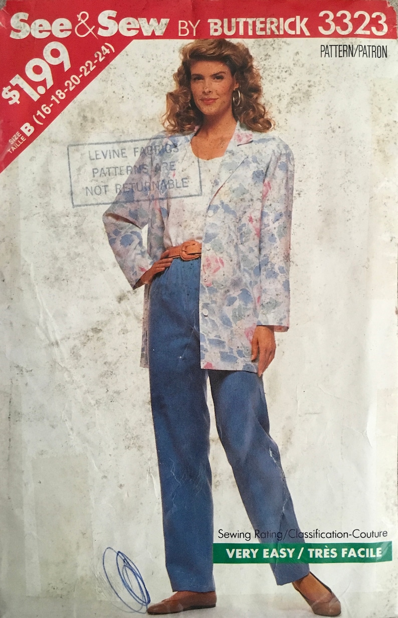 CUT See /& Sew 3323 Sewing Pattern Vintage