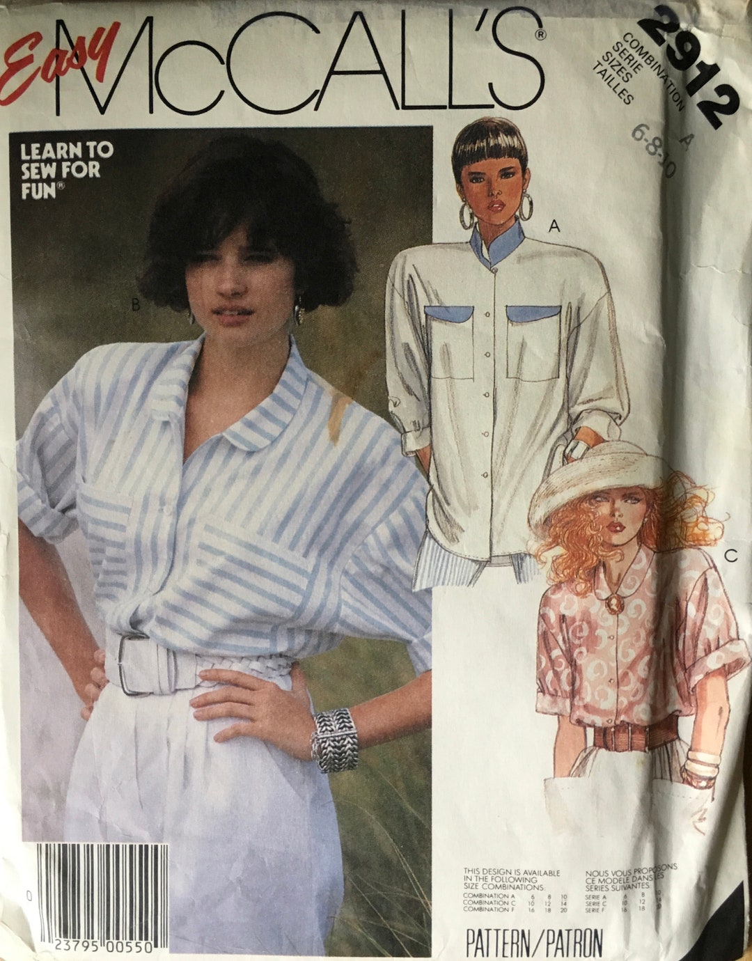 Mccall's 2912 Sewing Pattern vintage UNCUT - Etsy