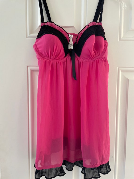 Hot Pink and Black Nighty